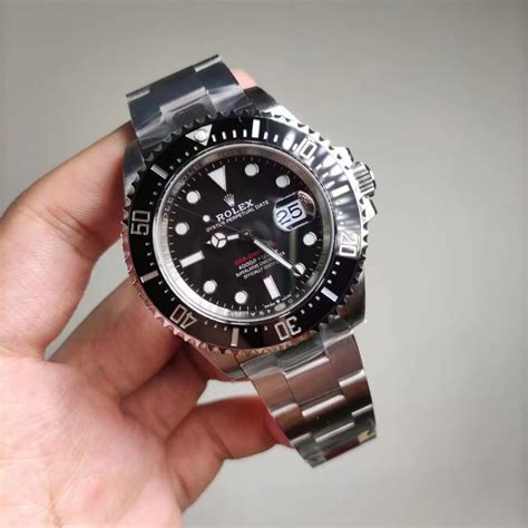 rolex sea dweller vs replica|rolex sea dweller 43mm price.